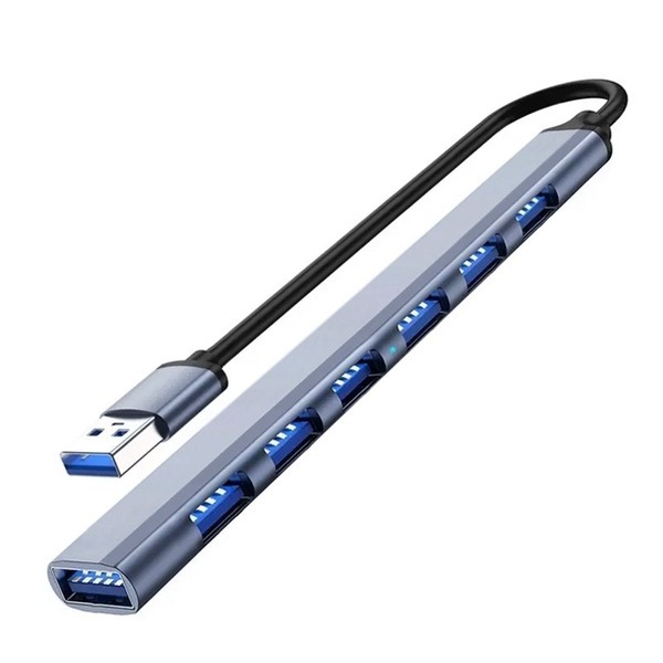 S701鋁合金Type C USB 3.0 HUB usb集線器 擴展器一拖七usb 擴展器多口多功能延長HUB集分線器-細節圖4