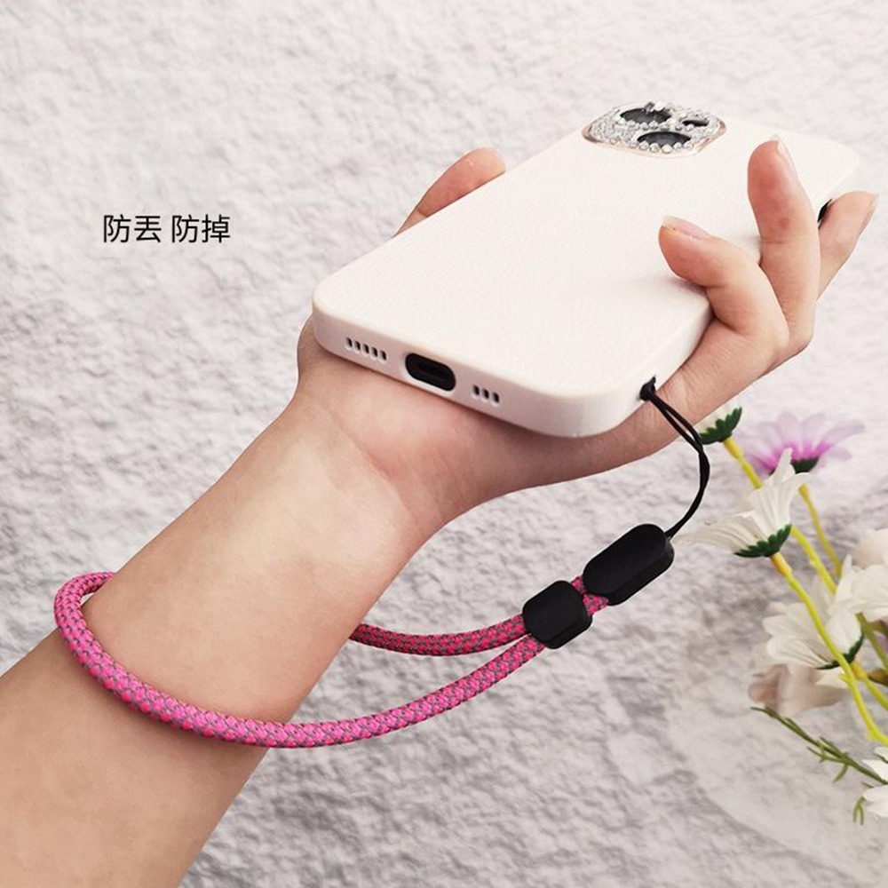 手機手腕短掛繩 螢光龍紋 手腕掛鏈 反光掛件手機殼掛繩 時尚簡約可調式 防丟手繩 手機手腕掛繩 手機掛繩夾片-細節圖2