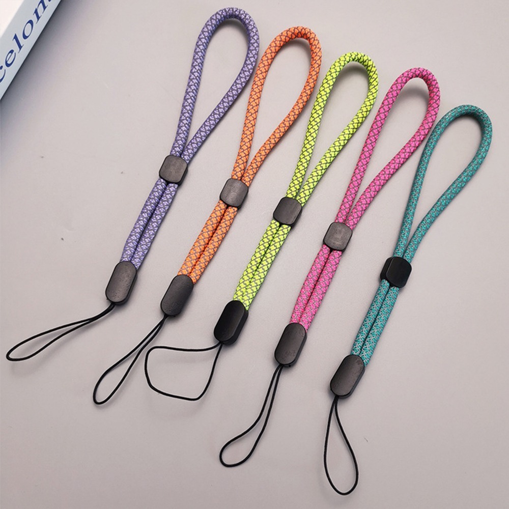 手機手腕短掛繩 螢光龍紋 手腕掛鏈 反光掛件手機殼掛繩 時尚簡約可調式 防丟手繩 手機手腕掛繩 手機掛繩夾片-細節圖4