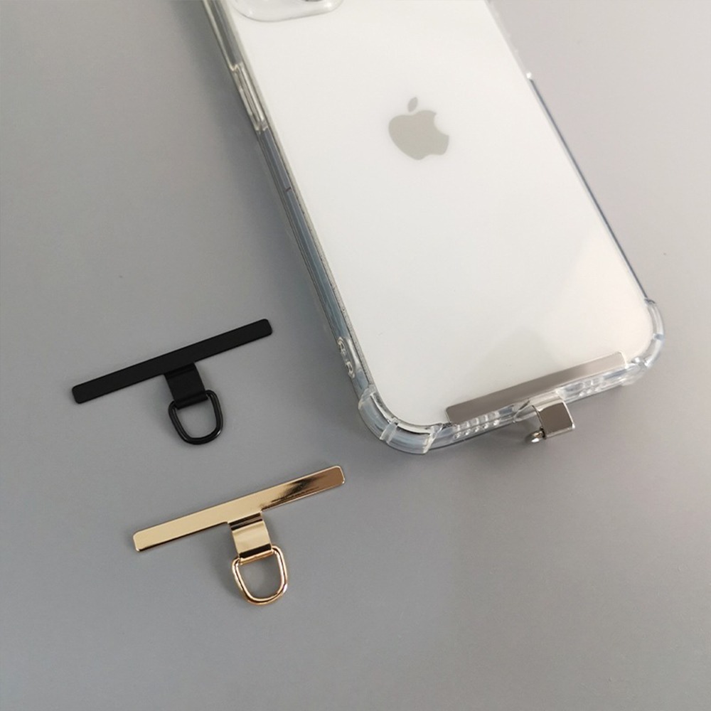 極窄手機夾片 金屬夾片 手機掛繩卡片 金屬連接片 手機殼夾片 墊片手鍊卡貼 金屬墊片 時尚金屬手機殼夾片-細節圖5