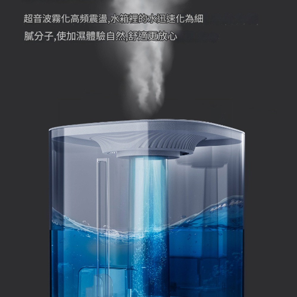 小米有品 小達桌面加濕器 大霧量加濕器大容量加濕器 靜音臥室嬰兒 空氣淨化加濕器 小米加濕器-細節圖6