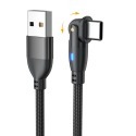 2米彎折充電線 180度數據線 TYPEC 3A 快充線 手遊傳輸線 L型充電線 適用於三星 安卓傳輸快充線-規格圖10
