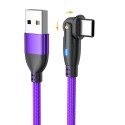 2米彎折充電線 180度數據線 TYPEC 3A 快充線 手遊傳輸線 L型充電線 適用於三星 安卓傳輸快充線-規格圖10