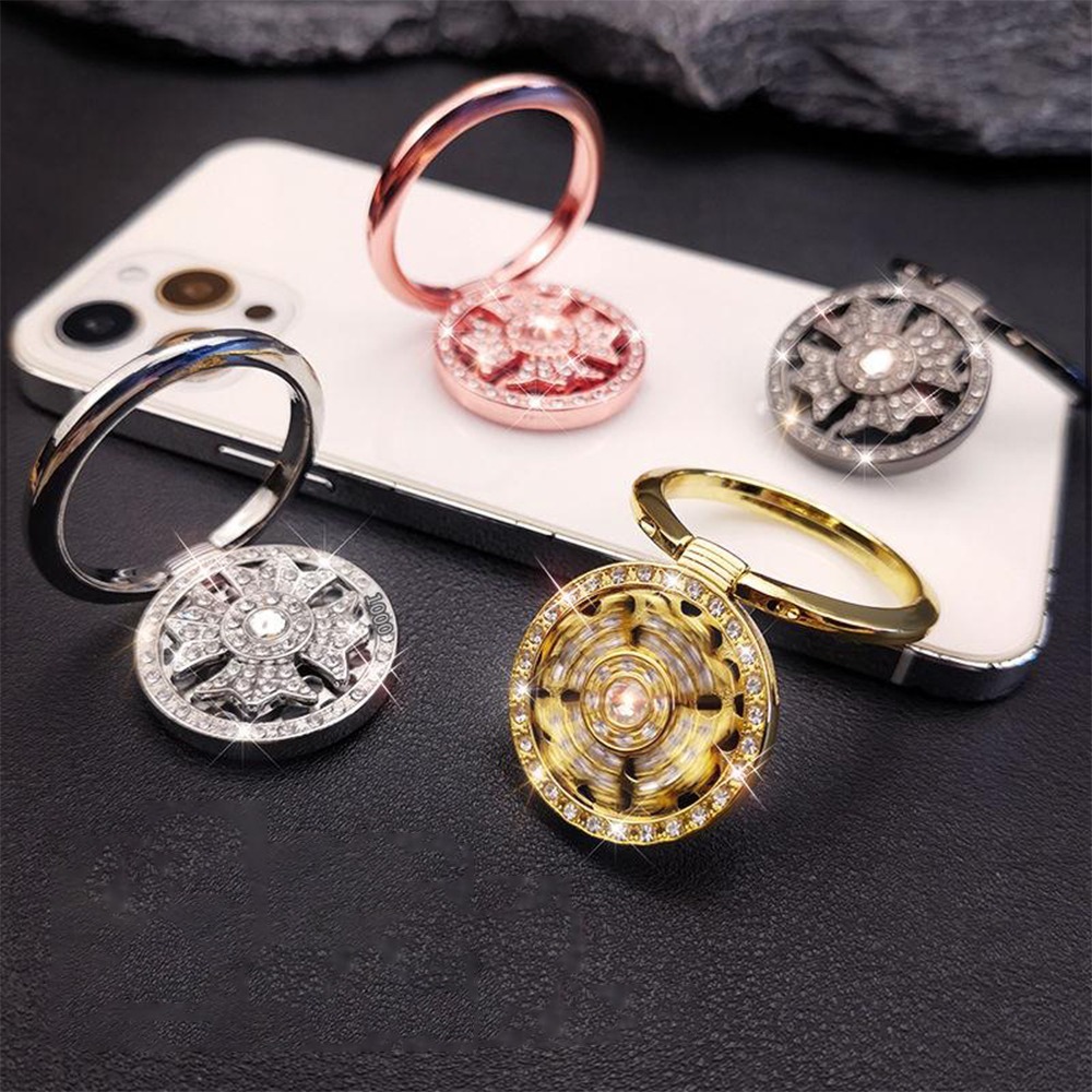 水鑽圓盤指環扣手機支架 粉紅水鑽 解壓支架 扣指環支架 指環扣手機殼 支撐架 手機殼後背貼-細節圖2