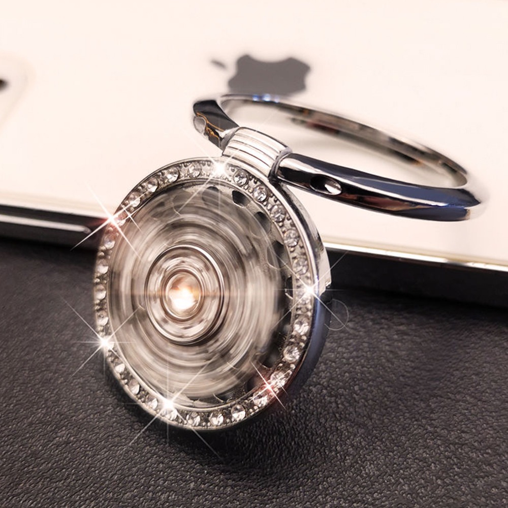 水鑽圓盤指環扣手機支架 粉紅水鑽 解壓支架 扣指環支架 指環扣手機殼 支撐架 手機殼後背貼-細節圖8