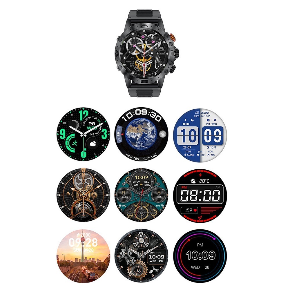 【MIVSEN】 心率運動手錶 藍牙手錶 LINE通話 軍規極限運動 心率計步 智慧手環MT43PRO-細節圖7