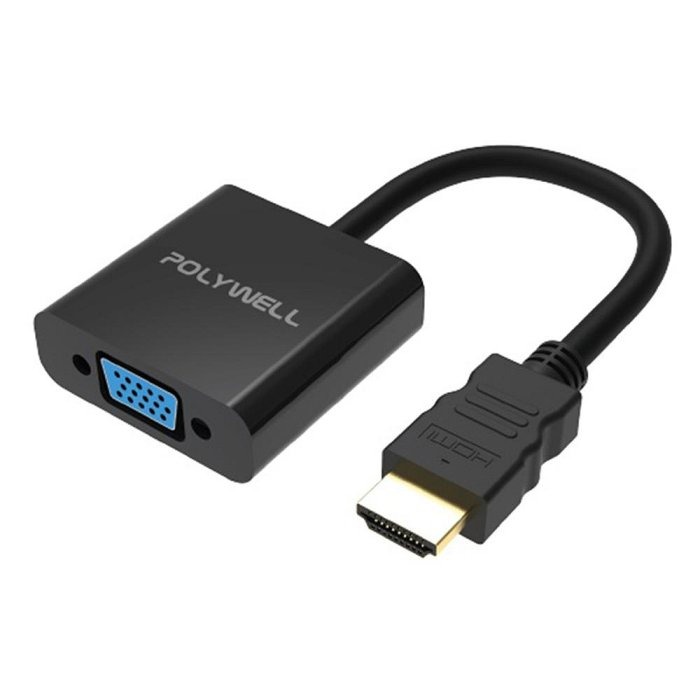 POLYWELL HDMI轉VGA 訊號轉換器 1080P FHD HDMI VGA 轉接線 轉接頭 寶利威爾 台灣現貨-細節圖8