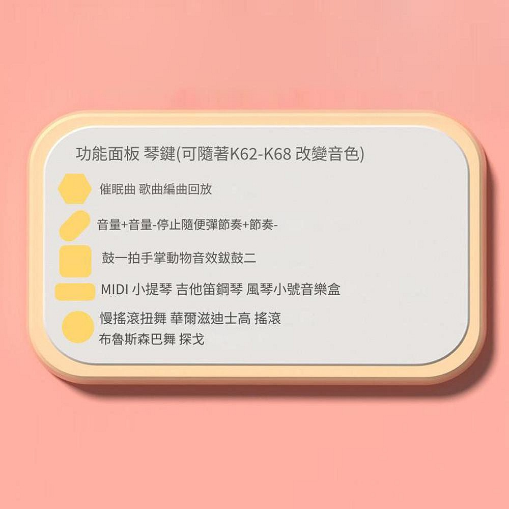 37鍵多功能電子鋼琴 附麥克風 兒童鋼琴玩具 可彈奏初學樂器 兒童電子琴 兒童鋼-細節圖7