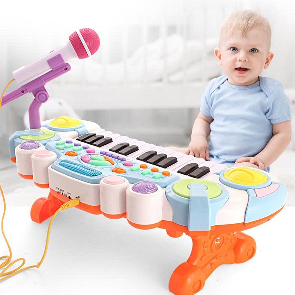 SQ1兒童電子琴 早教益智玩具 多功能電子琴 音樂玩具 寶寶鋼琴-細節圖2