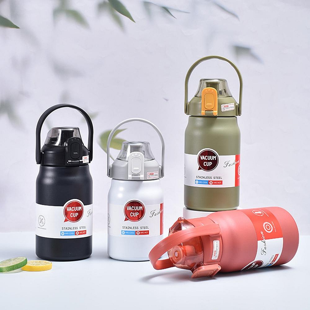 戶外便攜式運動水壺 1500ml不鏽鋼保溫杯 大容量 高顏值吸管杯-細節圖3