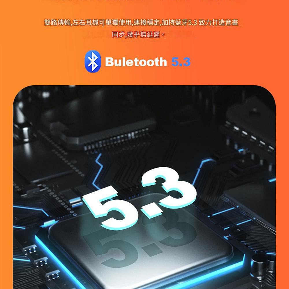 台灣製造 TW-TM3 半透明機械藍牙耳機 降噪真無線藍牙耳機-細節圖3