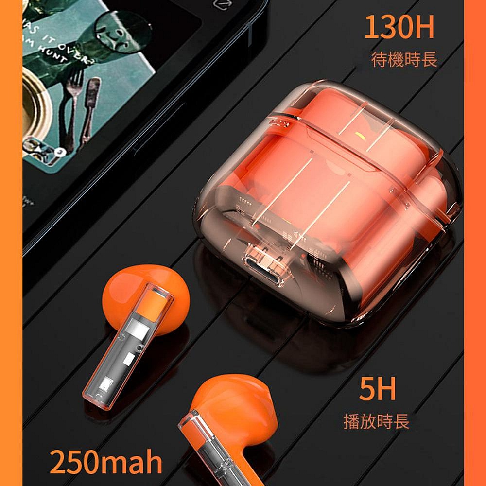 台灣製造 TW-TM3 半透明機械藍牙耳機 降噪真無線藍牙耳機-細節圖5