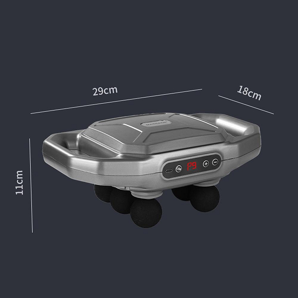 專業級六頭筋膜槍 六頭按摩槍全自動肌肉放鬆 按摩槍 無線高頻振動身體按摩儀 筋膜槍 按摩槍 運動筋膜槍-細節圖8