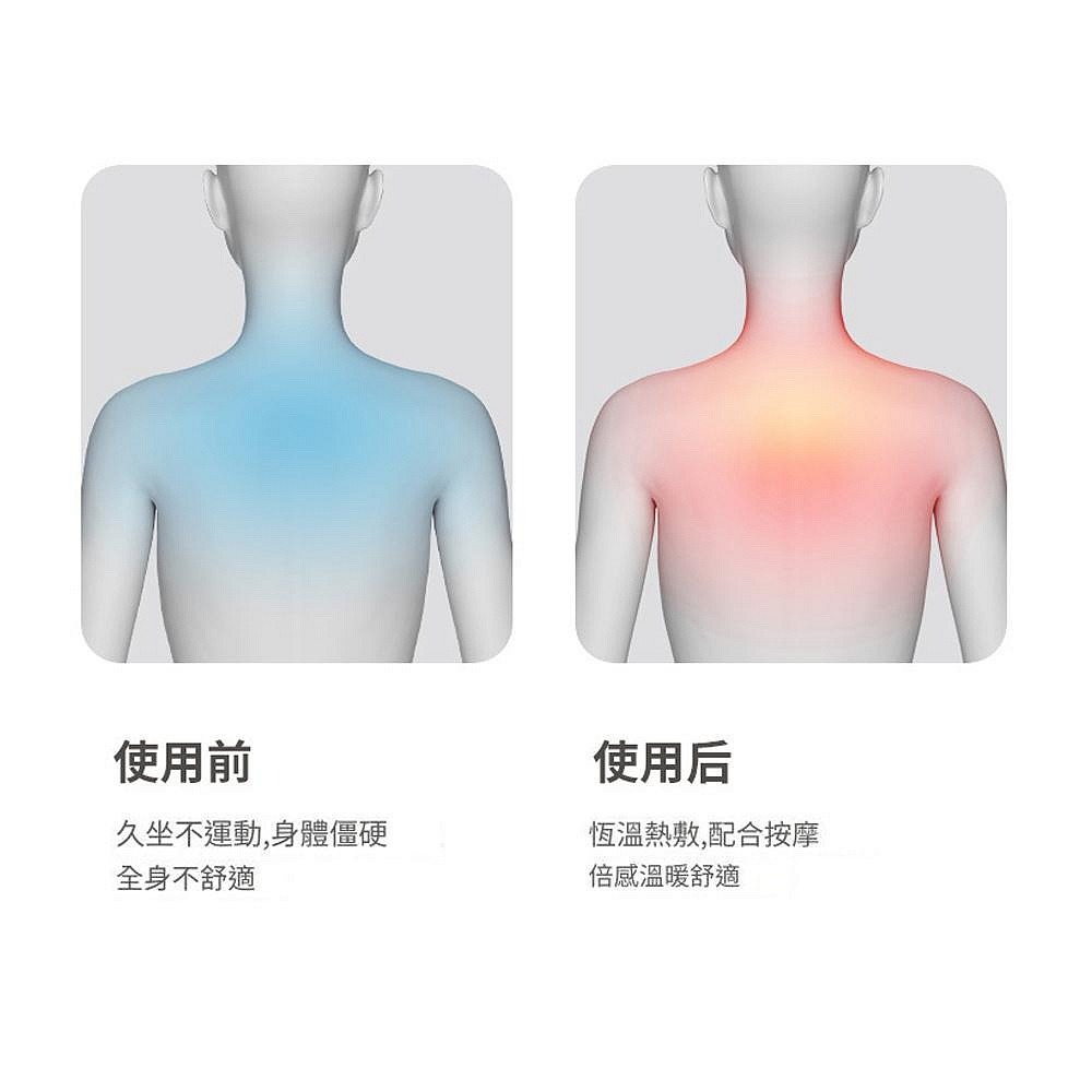 YOGEMDI 6D斜方肌頸椎按摩器 肩頸按摩頸器 頸部按摩器 熱敷揉捏按摩-細節圖5