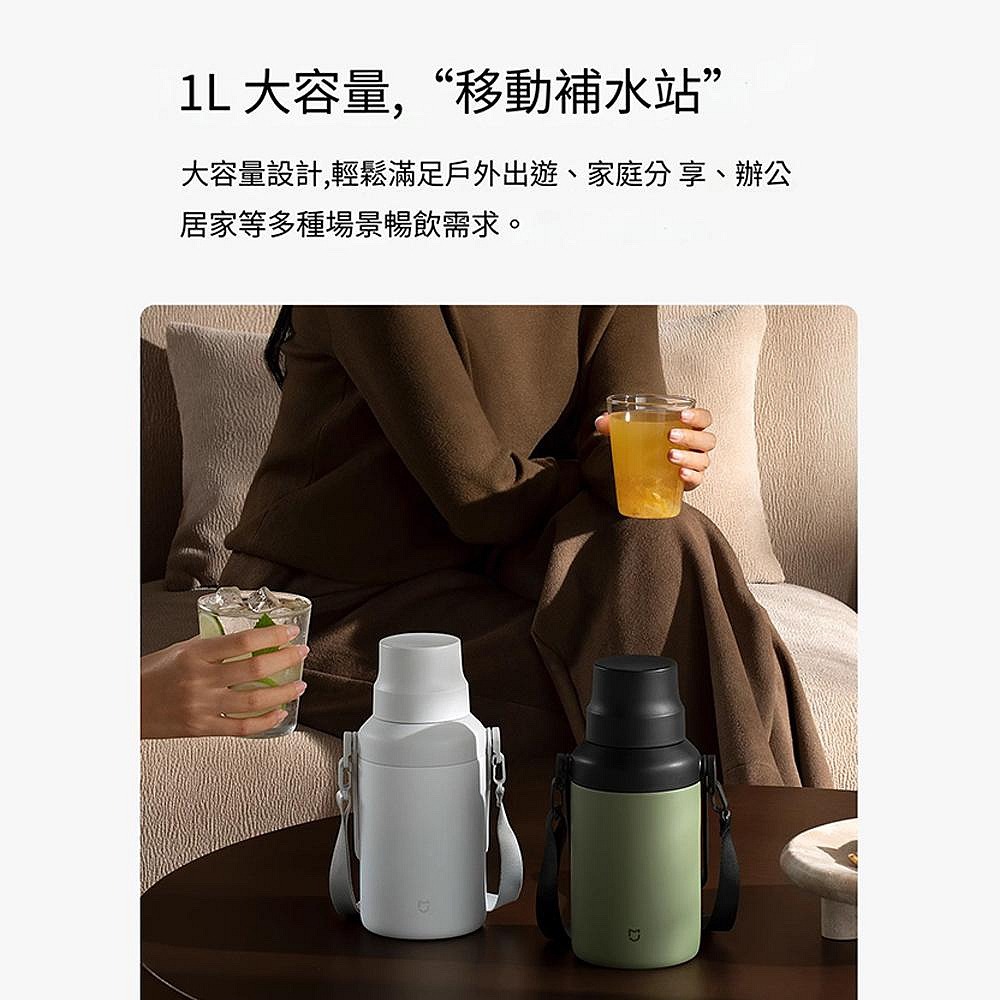 小米米家 大肚保溫杯 大容量不鏽鋼水杯 可當水杯 24小時保溫 便攜水壺 冰霸杯-細節圖3