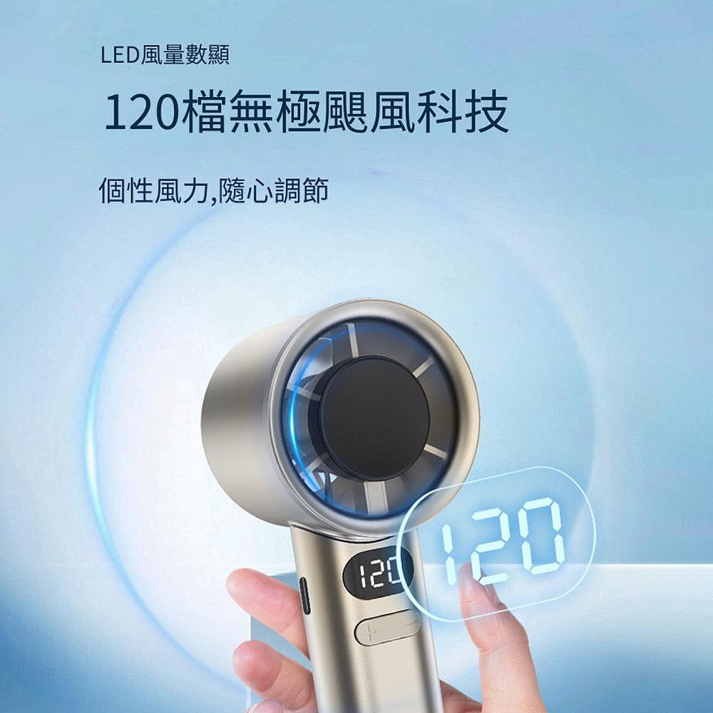 120段暴力渦輪高速風扇 USB風扇 小風砲風扇 手持風扇手持迷你風扇JF117-細節圖2