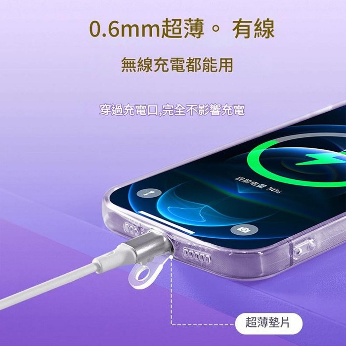 手機掛繩夾片 透明夾片 TPU透明墊片 斜背貼片 夾片 固定片 底片 手機掛繩-細節圖4