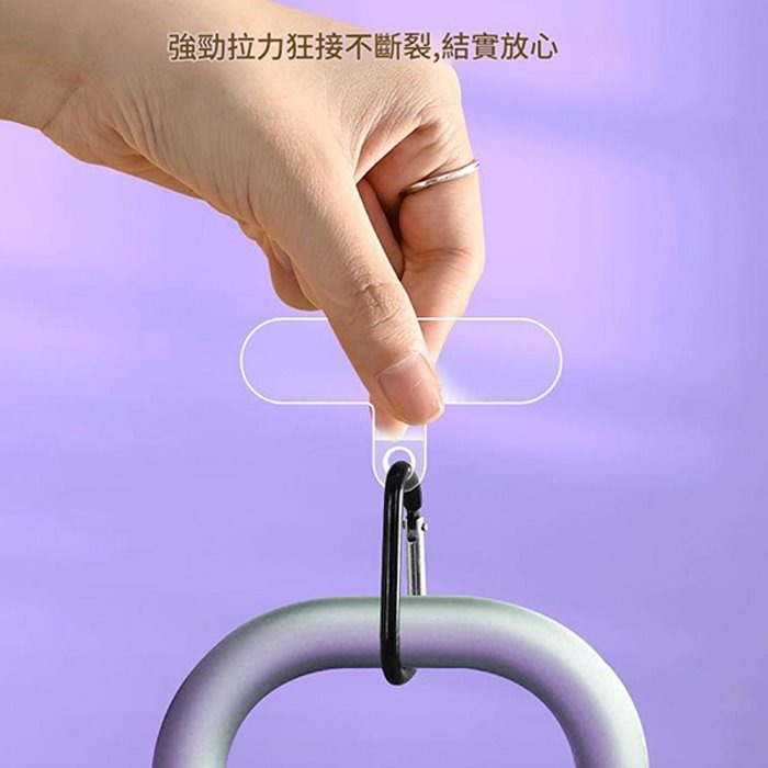 手機掛繩夾片 透明夾片 TPU透明墊片 斜背貼片 夾片 固定片 底片 手機掛繩-細節圖7