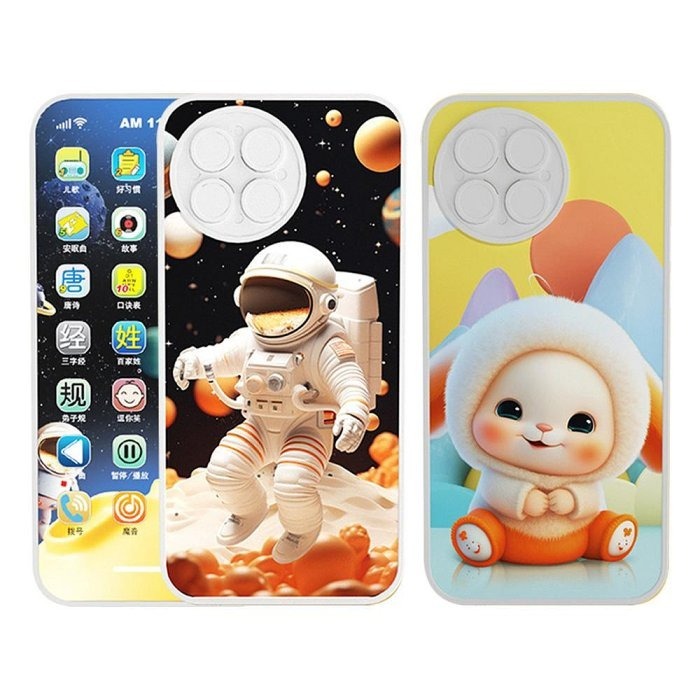 28鍵多功能早期教育手機玩具 燈光音效故事機 音樂電話 兒童卡通模擬啟蒙電子玩具-細節圖9