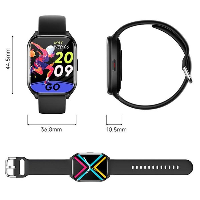 【MIVSEN】KT73S 智慧手錶 藍牙通話 語音助理 音樂控制 計步 多功能運動手錶-細節圖11