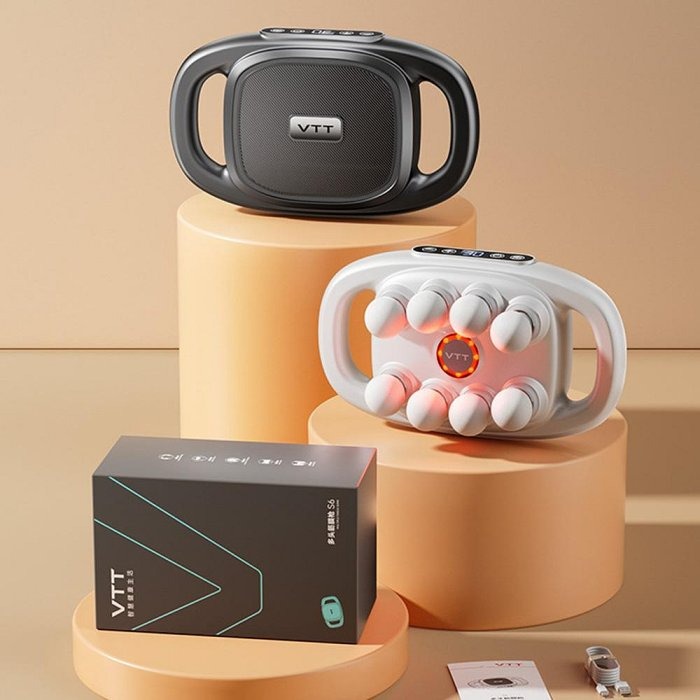 八頭筋膜槍 39KG大力深度按摩 全身肌肉放鬆 多頭按摩槍-細節圖11