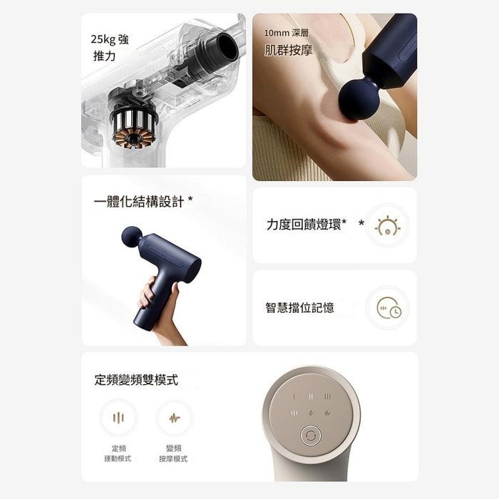 小米米家 25kg 筋膜槍3 肌肉按摩槍 頸部筋膜槍-細節圖2