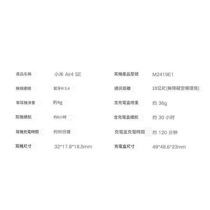 Xiaomi Air 4 SE 藍牙耳機 30小時長續航 無線迷你入耳式耳機-細節圖6