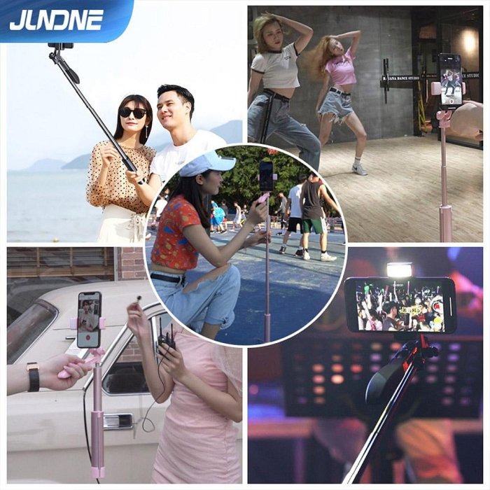 A21手機自拍桿 落地式手機支架 手持雲台穩定器拍照 手機直播支架 三腳架-細節圖2