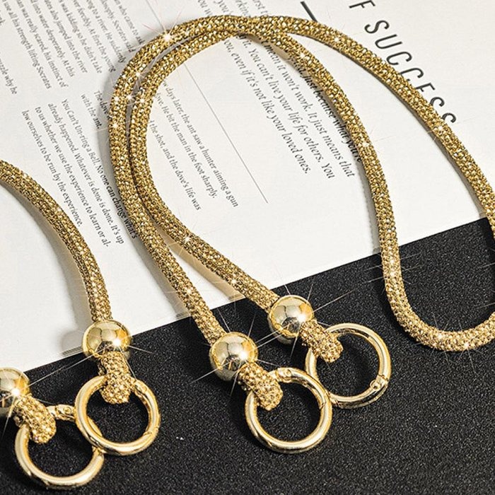 掛脖款-SH05奢華水鑽手機掛繩 手機掛鍊 包包掛飾 背帶手機繩 附夾片-細節圖5