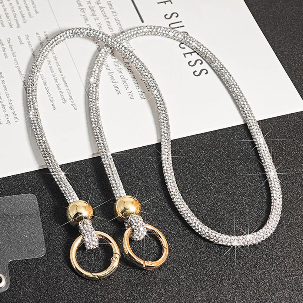 掛脖款-SH05奢華水鑽手機掛繩 手機掛鍊 包包掛飾 背帶手機繩 附夾片-規格圖11