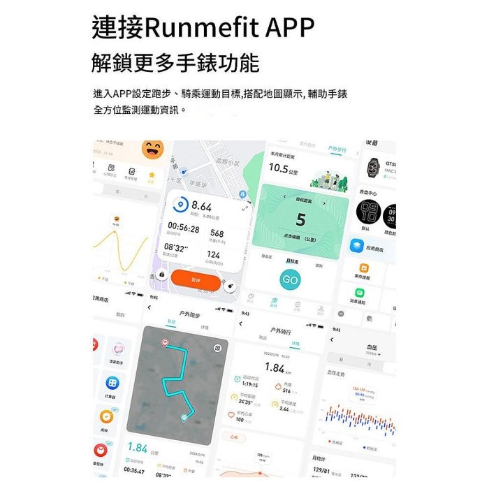 【MIVSEN】GTS9機械運動手錶 防水真心率監測手錶運動智慧手環-細節圖11