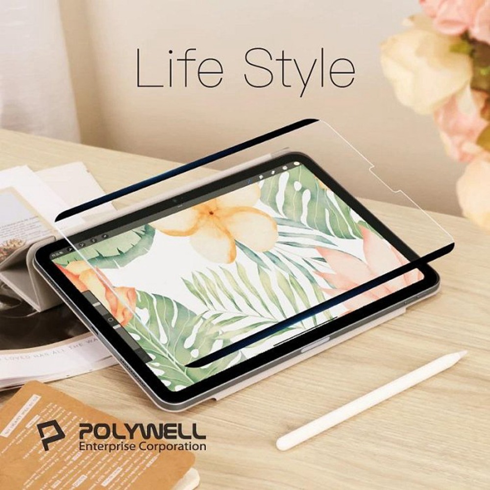 POLYWELL 磁吸式iPad類紙膜 可拆卸重覆使用 附贈收納夾 書寫紙保護貼 可水洗 寶利威爾 台灣現貨-細節圖11