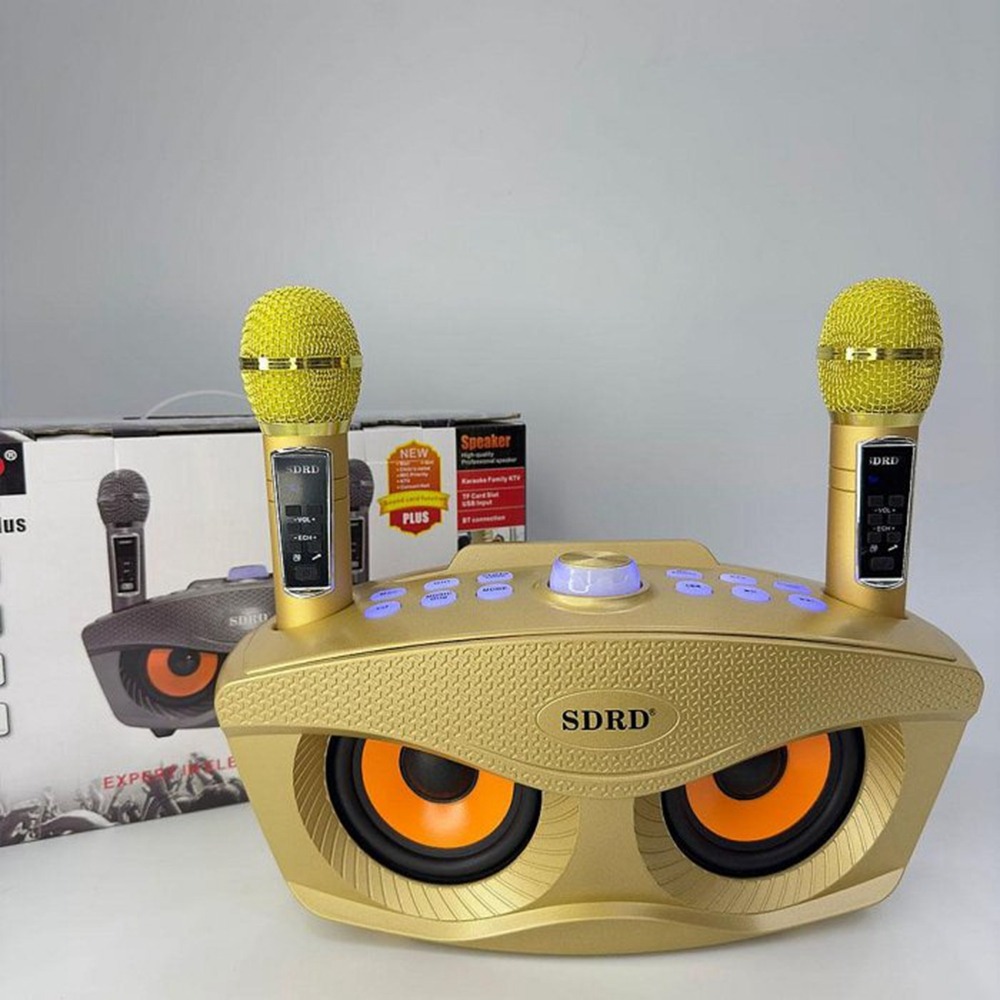 SD306plus 貓頭鷹藍牙音箱 無線麥克風 K歌一體機 音響 家庭KTV機-細節圖7