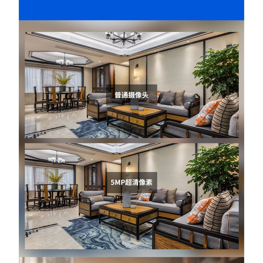 無線wifi攝影機遠端監控手機室內360度旋轉監視器家用安防監控-細節圖3