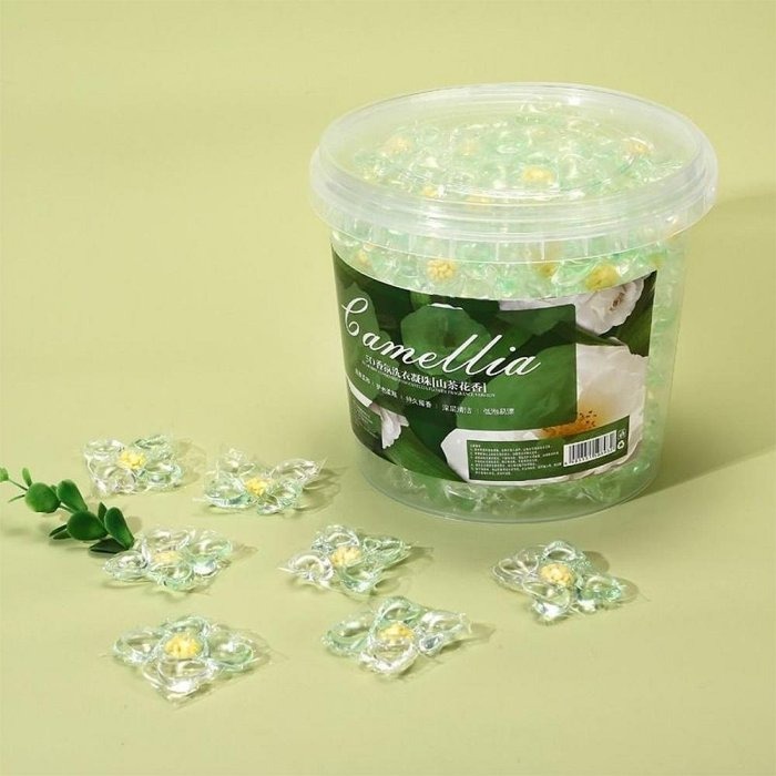 日本熱銷 山茶花洗衣凝珠100入 桶裝 五合一洗衣膠球 香氛 洗衣球 洗衣神器 洗衣凝珠 洗衣膠囊 洗衣精-細節圖8