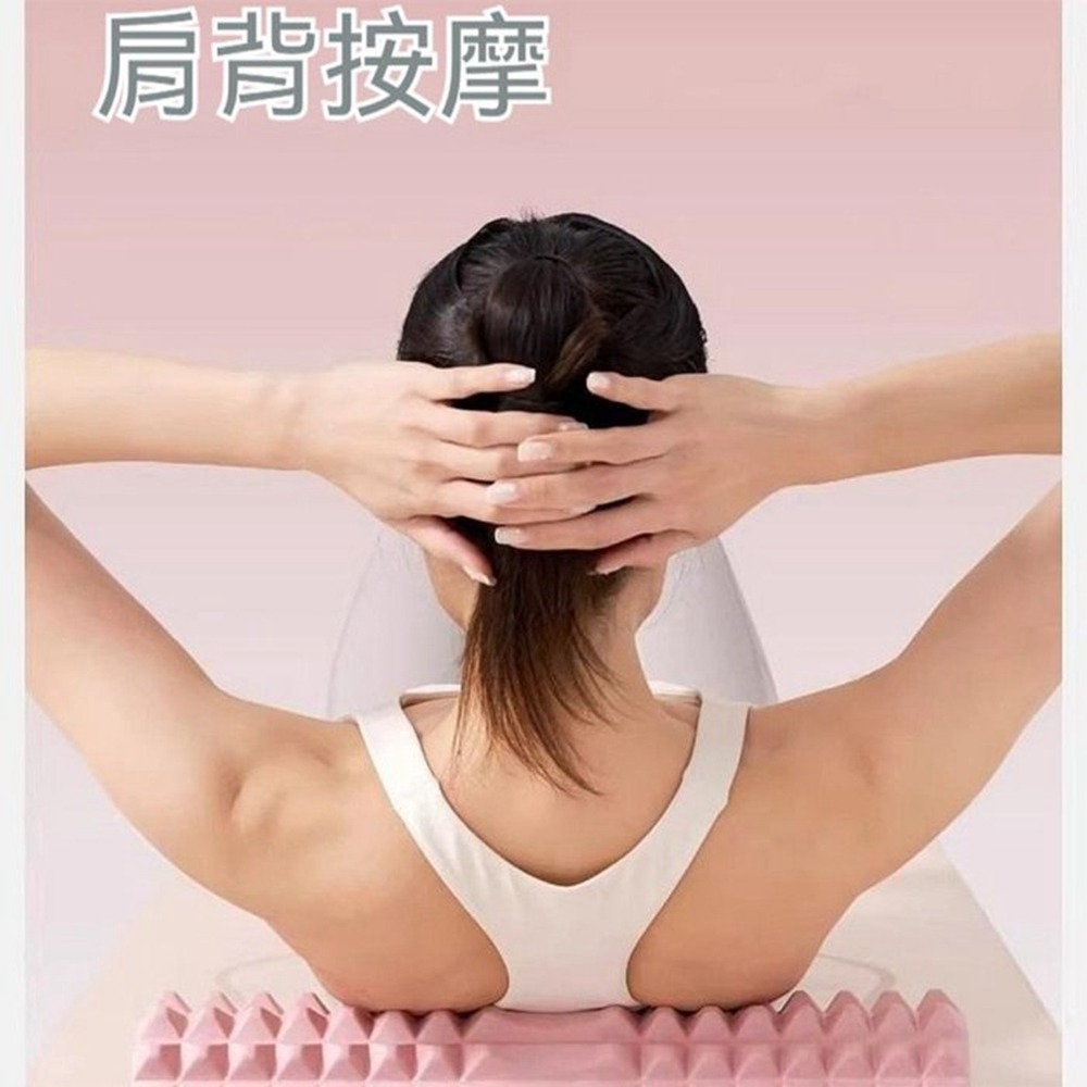 實心瑜珈柱 45公分 實心滾輪 瑜珈柱 按摩滾筒 瑜珈滾筒 健身滾筒 滾背 肌肉放鬆 普拉提狼牙瑜珈柱-細節圖8