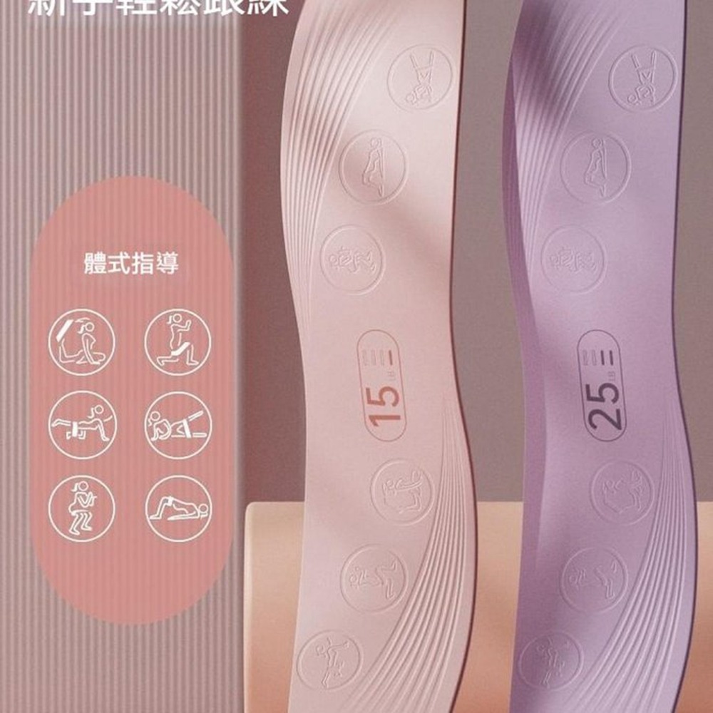 蜜桃臀彈力帶 美臀神器 深蹲輔助 瑜珈帶 彈力帶 阻力圈 拉力帶 阻力帶 臀部訓練 瑜珈彈力帶-細節圖5