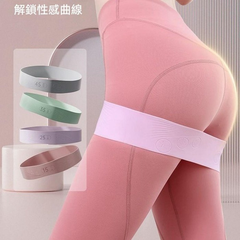 蜜桃臀彈力帶 美臀神器 深蹲輔助 瑜珈帶 彈力帶 阻力圈 拉力帶 阻力帶 臀部訓練 瑜珈彈力帶-細節圖10