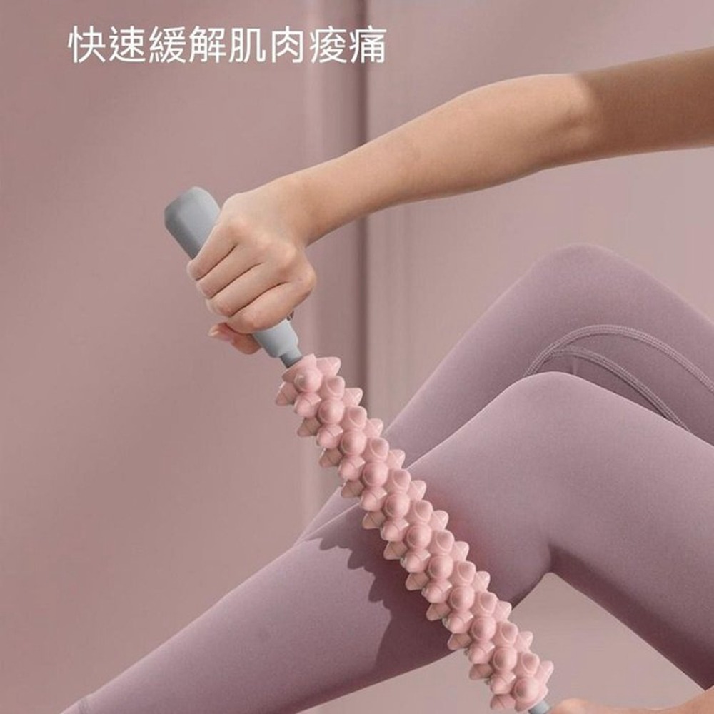 狼牙按摩棒 肌肉放鬆滾輪 瑜伽按摩滾軸 小腿大腿筋膜按摩棒-細節圖2