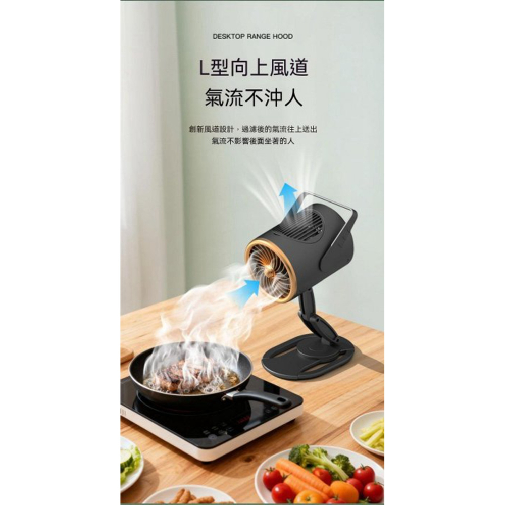 便攜式油煙機 家用烤肉火鍋小型可移動式迷你抽煙機 新款桌上型抽油煙機-細節圖11