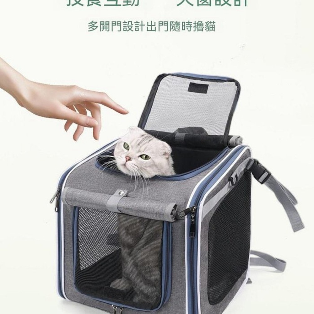 寵物機車包 寵物後背包 寵物背包雙肩 寵物包 貓咪外出包 提雙肩包 北歐風自行車-細節圖4