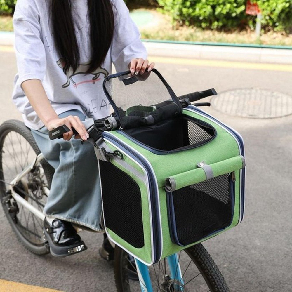 寵物機車包 寵物後背包 寵物背包雙肩 寵物包 貓咪外出包 提雙肩包 北歐風自行車-細節圖8