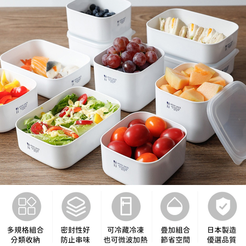 微波保鮮盒【日本NAKAYA】日本製可微波加熱方形保鮮盒/野餐盒/便當盒/冰箱收納盒