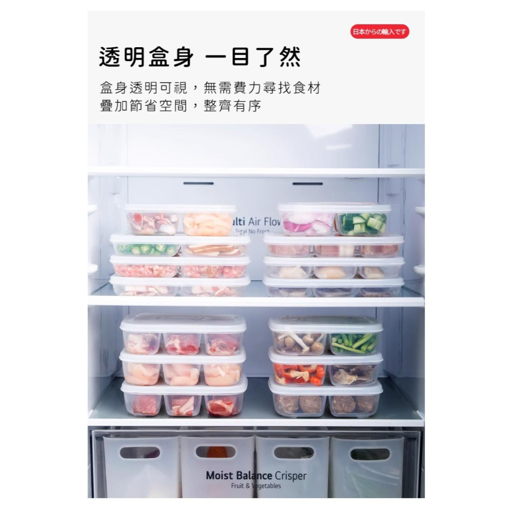 【日本NAKAYA】日本製四格分隔保鮮盒/食物保存盒/飲控盒/便當盒-細節圖10