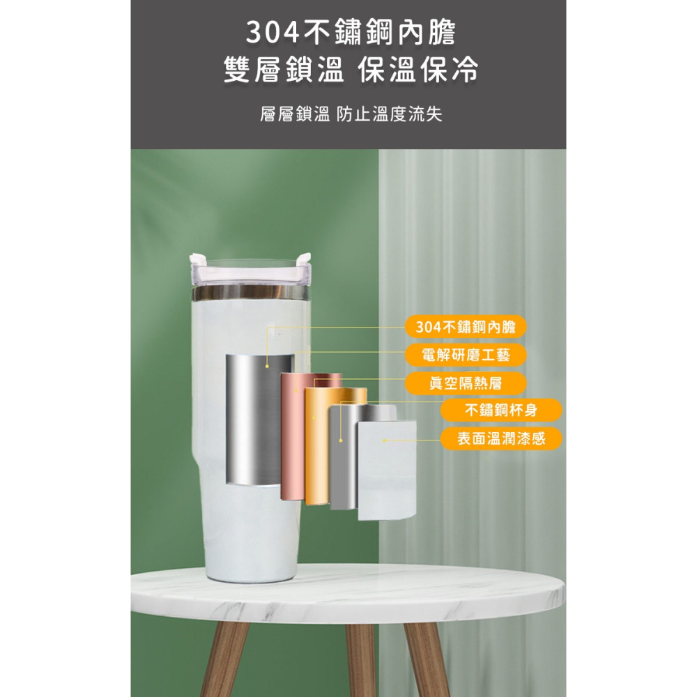 冰霸杯/隨行杯 附吸管900ML【日本FOREVER】不鏽鋼保冰保冷冰霸杯/隨行杯/飲料杯/保溫杯-細節圖3