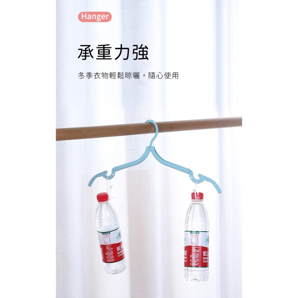 【好拾選物】旅行魔術摺疊衣架5入組(隨機顏色)  晾衣架 掛衣架 便攜式衣架 收納衣架 便攜折疊衣架-細節圖7