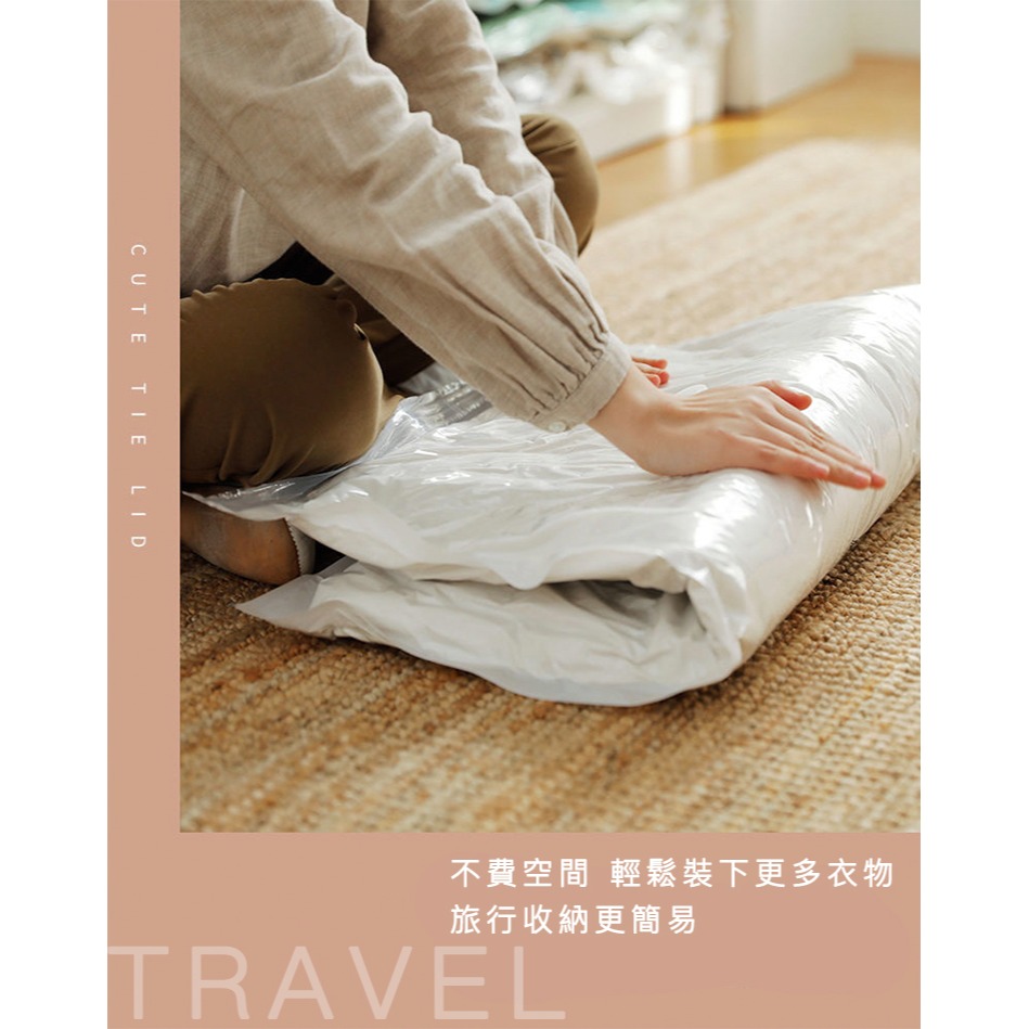 【好拾選物】真空壓縮收納袋5件組附手動抽氣閥 真空壓縮袋 衣物整理袋 換季收納 真空收納袋-細節圖4
