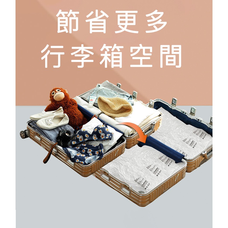 【好拾選物】真空壓縮收納袋5件組附手動抽氣閥 真空壓縮袋 衣物整理袋 換季收納 真空收納袋-細節圖5