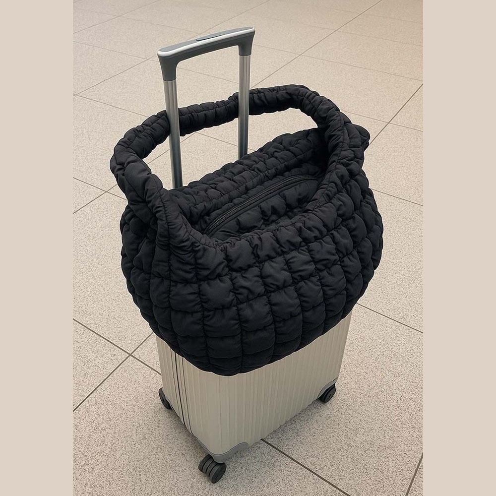 【MISUE】韓版雲朵皺褶側背包｜大容量 泡泡包 通勤包-細節圖3