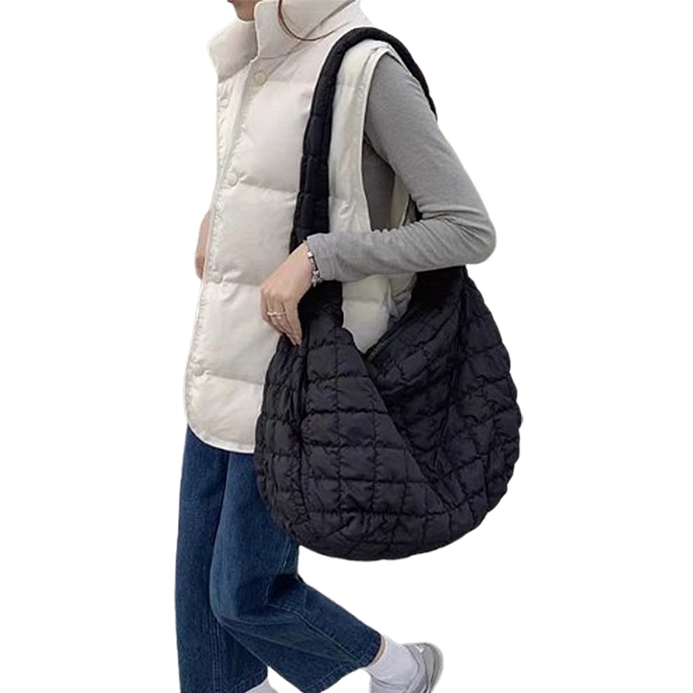 【MISUE】韓版雲朵皺褶側背包｜大容量 泡泡包 通勤包-細節圖6